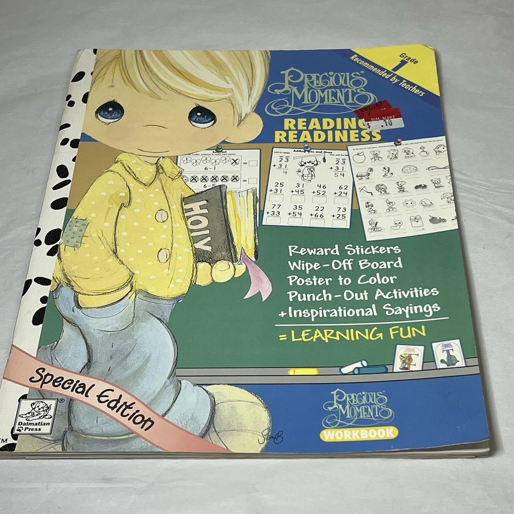 Vintage‎ Precious Moments Reading Readiness Grade 1 Spec Edition Stickers Poster